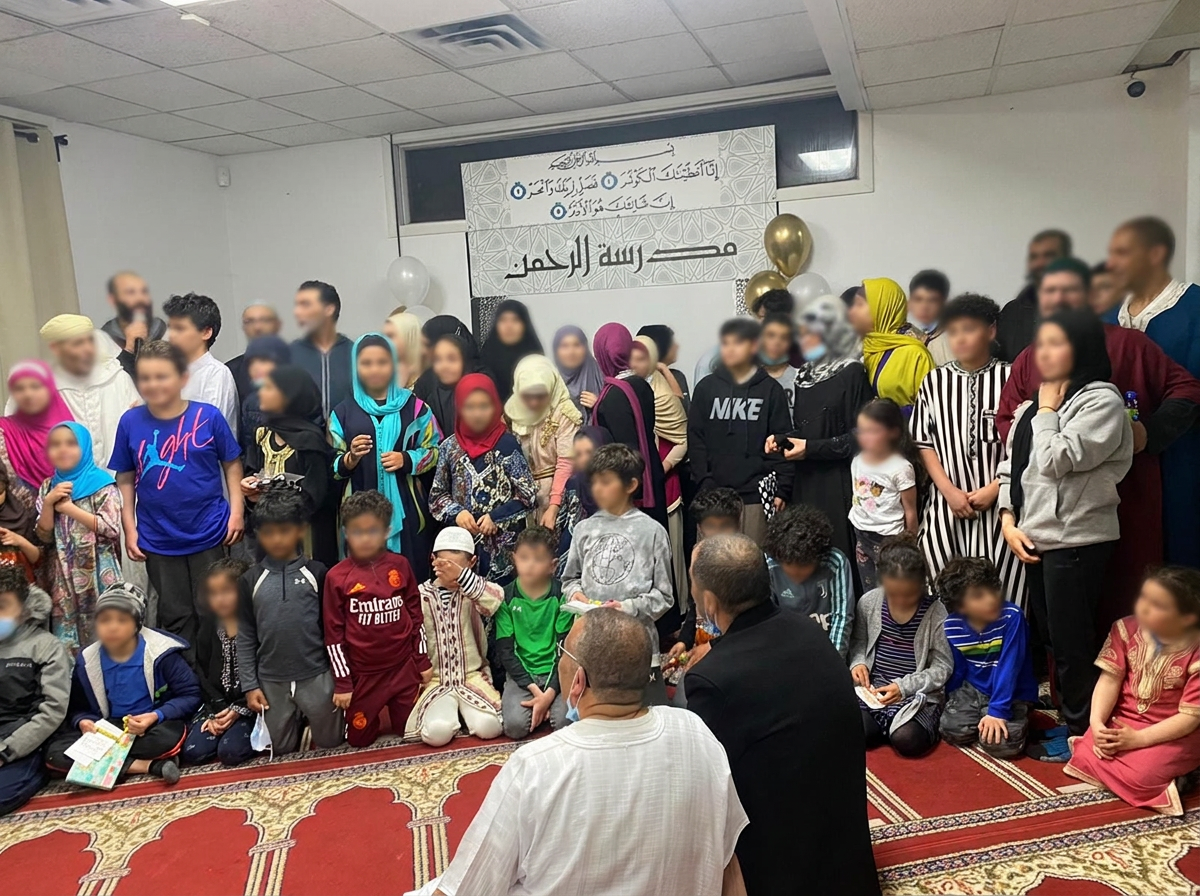 Photo de groupe de l’école Arrahman
